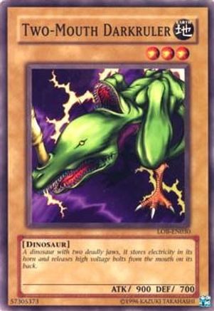 Two-Mouth Darkruler (LOB-EN030) - Legend of Blue Eyes White Dragon (Worldwide English) Unlimited Legend of Blue Eyes White Dragon (Worldwide English) Yugioh Single  Squirtle Squad Card Shop.