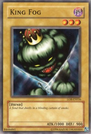 King Fog (LOB-EN036) - Legend of Blue Eyes White Dragon (Worldwide English) Unlimited Legend of Blue Eyes White Dragon (Worldwide English) Yugioh Single  Squirtle Squad Card Shop.