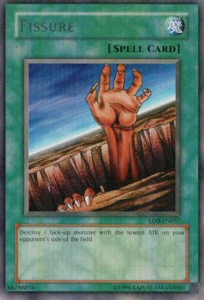 Fissure (LOB-EN057) - Legend of Blue Eyes White Dragon (Worldwide English) Unlimited Legend of Blue Eyes White Dragon (Worldwide English) Yugioh Single  Squirtle Squad Card Shop.