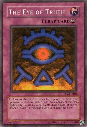 The Eye of Truth (PSV-EN010) - Pharaoh's Servant (Worldwide English) Unlimited Pharaoh's Servant (Worldwide English) Yugioh Single  Squirtle Squad Card Shop.