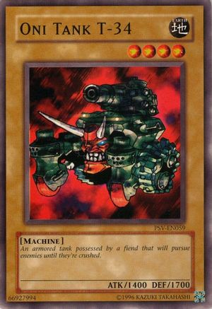 Oni Tank T-34 (PSV-EN059) - Pharaoh's Servant (Worldwide English) Unlimited Pharaoh's Servant (Worldwide English) Yugioh Single  Squirtle Squad Card Shop.