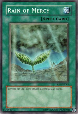 Rain of Mercy (PSV-EN065) - Pharaoh's Servant (Worldwide English) Unlimited Pharaoh's Servant (Worldwide English) Yugioh Single  Squirtle Squad Card Shop.