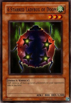 4-Starred Ladybug of Doom (PSV-EN088) - Pharaoh's Servant (Worldwide English) Unlimited Pharaoh's Servant (Worldwide English) Yugioh Single  Squirtle Squad Card Shop.