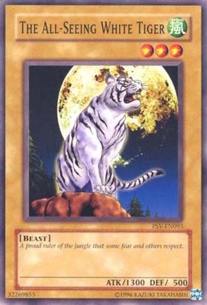 The All-Seeing White Tiger (PSV-EN093) - Pharaoh's Servant (Worldwide English) Unlimited Pharaoh's Servant (Worldwide English) Yugioh Single  Squirtle Squad Card Shop.