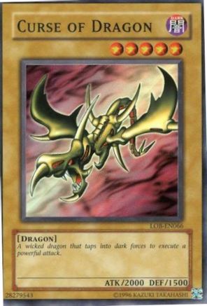 Curse of Dragon (LOB-EN066) - Legend of Blue Eyes White Dragon (Worldwide English) Unlimited Legend of Blue Eyes White Dragon (Worldwide English) Yugioh Single  Squirtle Squad Card Shop.