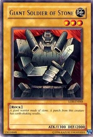 Giant Soldier of Stone (LOB-EN068) - Legend of Blue Eyes White Dragon (Worldwide English) Unlimited Legend of Blue Eyes White Dragon (Worldwide English) Yugioh Single  Squirtle Squad Card Shop.