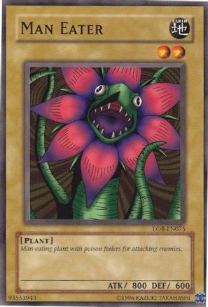 Man Eater (LOB-EN075) - Legend of Blue Eyes White Dragon (Worldwide English) Unlimited Legend of Blue Eyes White Dragon (Worldwide English) Yugioh Single  Squirtle Squad Card Shop.