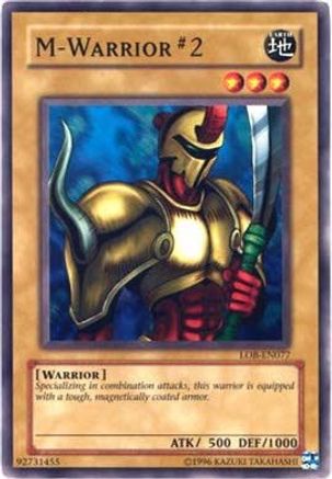 M-Warrior #2 (LOB-EN077) - Legend of Blue Eyes White Dragon (Worldwide English) Unlimited Legend of Blue Eyes White Dragon (Worldwide English) Yugioh Single  Squirtle Squad Card Shop.