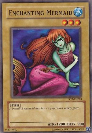 Enchanting Mermaid (LOB-EN084) - Legend of Blue Eyes White Dragon (Worldwide English) Unlimited Legend of Blue Eyes White Dragon (Worldwide English) Yugioh Single  Squirtle Squad Card Shop.