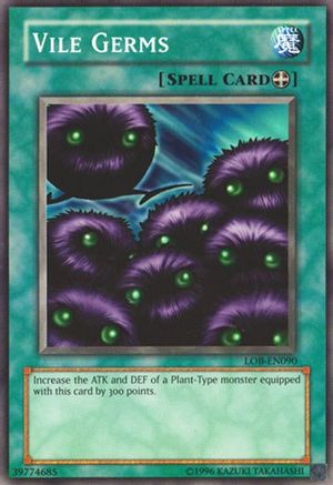 Vile Germs (LOB-EN090) - Legend of Blue Eyes White Dragon (Worldwide English) Unlimited Legend of Blue Eyes White Dragon (Worldwide English) Yugioh Single  Squirtle Squad Card Shop.