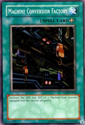 Machine Conversion Factory (LOB-EN096) - Legend of Blue Eyes White Dragon (Worldwide English) Unlimited Legend of Blue Eyes White Dragon (Worldwide English) Yugioh Single  Squirtle Squad Card Shop.