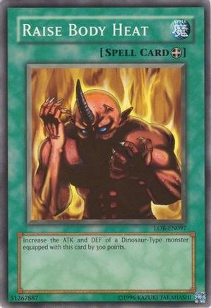 Raise Body Heat (LOB-EN097) - Legend of Blue Eyes White Dragon (Worldwide English) Unlimited Legend of Blue Eyes White Dragon (Worldwide English) Yugioh Single  Squirtle Squad Card Shop.