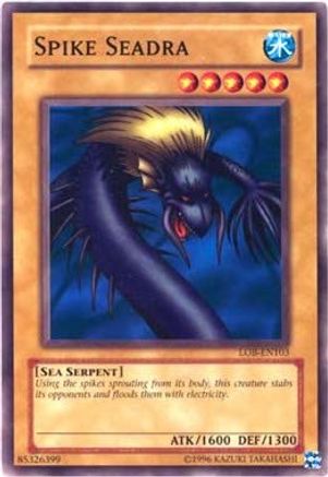 Spike Seadra (LOB-EN103) - Legend of Blue Eyes White Dragon (Worldwide English) Unlimited Legend of Blue Eyes White Dragon (Worldwide English) Yugioh Single  Squirtle Squad Card Shop.