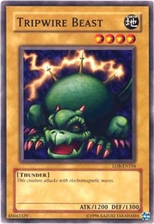 Tripwire Beast (LOB-EN104) - Legend of Blue Eyes White Dragon (Worldwide English) Unlimited Legend of Blue Eyes White Dragon (Worldwide English) Yugioh Single  Squirtle Squad Card Shop.