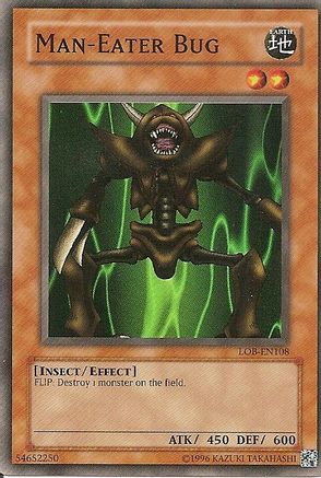 Man-Eater Bug (LOB-EN108) - Legend of Blue Eyes White Dragon (Worldwide English) Unlimited Legend of Blue Eyes White Dragon (Worldwide English) Yugioh Single  Squirtle Squad Card Shop.