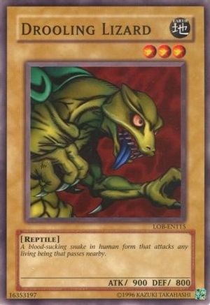 Drooling Lizard (LOB-EN115) - Legend of Blue Eyes White Dragon (Worldwide English) Unlimited Legend of Blue Eyes White Dragon (Worldwide English) Yugioh Single  Squirtle Squad Card Shop.