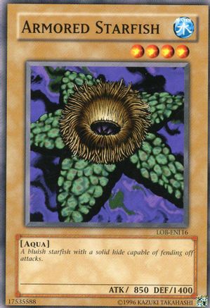 Armored Starfish (LOB-EN116) - Legend of Blue Eyes White Dragon (Worldwide English) Unlimited Legend of Blue Eyes White Dragon (Worldwide English) Yugioh Single  Squirtle Squad Card Shop.