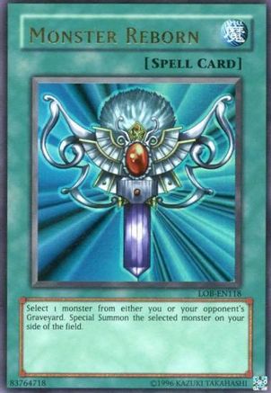Monster Reborn (LOB-EN118) - Legend of Blue Eyes White Dragon (Worldwide English) Unlimited Legend of Blue Eyes White Dragon (Worldwide English) Yugioh Single  Squirtle Squad Card Shop.