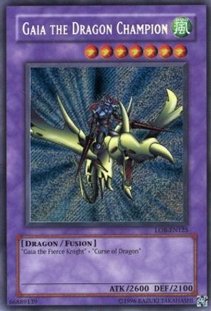 Gaia the Dragon Champion (LOB-EN125) - Legend of Blue Eyes White Dragon (Worldwide English) Unlimited Legend of Blue Eyes White Dragon (Worldwide English) Yugioh Single  Squirtle Squad Card Shop.