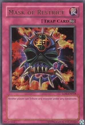Mask of Restrict (LON-EN018) - Labyrinth of Nightmare (Worldwide English) Unlimited Labyrinth of Nightmare (Worldwide English) Yugioh Single  Squirtle Squad Card Shop.