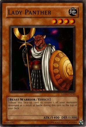 Lady Panther (LON-EN030) - Labyrinth of Nightmare (Worldwide English) Unlimited Labyrinth of Nightmare (Worldwide English) Yugioh Single  Squirtle Squad Card Shop.