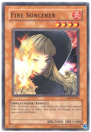 Fire Sorcerer (LON-EN036) - Labyrinth of Nightmare (Worldwide English) Unlimited Labyrinth of Nightmare (Worldwide English) Yugioh Single  Squirtle Squad Card Shop.