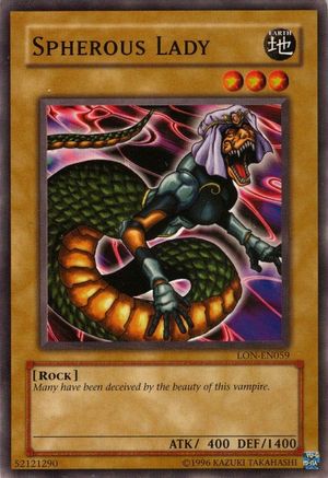 Spherous Lady (LON-EN059) - Labyrinth of Nightmare (Worldwide English) Unlimited Labyrinth of Nightmare (Worldwide English) Yugioh Single  Squirtle Squad Card Shop.