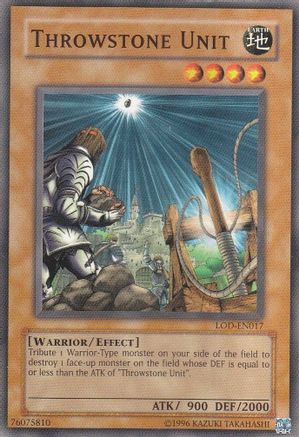 Throwstone Unit (LOD-EN017) - Legacy of Darkness (Worldwide English) Unlimited Legacy of Darkness (Worldwide English) Yugioh Single  Squirtle Squad Card Shop.