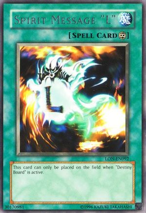 Spirit Message "L" (LON-EN091) - Labyrinth of Nightmare (Worldwide English) Unlimited Labyrinth of Nightmare (Worldwide English) Yugioh Single  Squirtle Squad Card Shop.