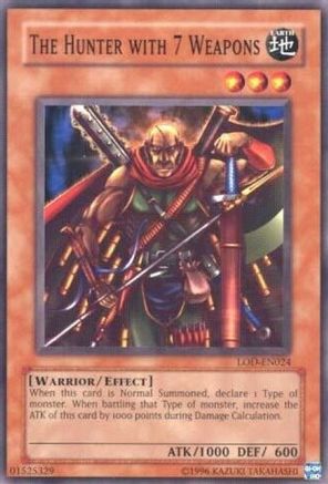The Hunter with 7 Weapons (LOD-EN024) - Legacy of Darkness (Worldwide English) Unlimited Legacy of Darkness (Worldwide English) Yugioh Single  Squirtle Squad Card Shop.