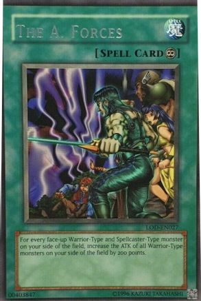 The A. Forces (LOD-EN027) - Legacy of Darkness (Worldwide English) Unlimited Legacy of Darkness (Worldwide English) Yugioh Single  Squirtle Squad Card Shop.