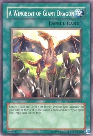 A Wingbeat of Giant Dragon (LOD-EN044) - Legacy of Darkness (Worldwide English) Unlimited Legacy of Darkness (Worldwide English) Yugioh Single  Squirtle Squad Card Shop.
