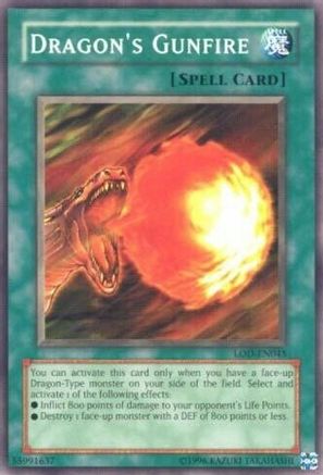 Dragon's Gunfire (LOD-EN045) - Legacy of Darkness (Worldwide English) Unlimited Legacy of Darkness (Worldwide English) Yugioh Single  Squirtle Squad Card Shop.