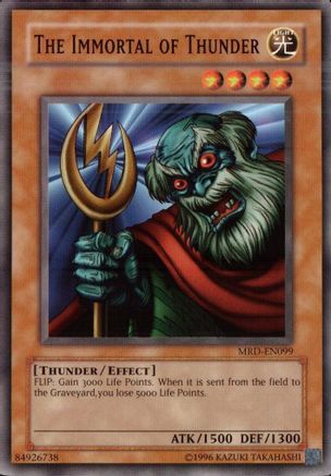 The Immortal of Thunder (MRD-EN099) - Metal Raiders (Worldwide English) Unlimited Metal Raiders (Worldwide English) Yugioh Single  Squirtle Squad Card Shop.