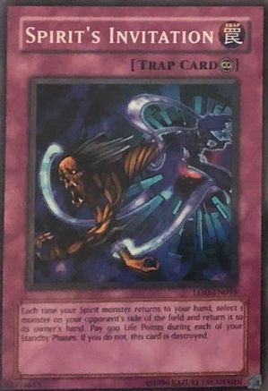 Spirit's Invitation (LOD-EN095) - Legacy of Darkness (Worldwide English) Unlimited Legacy of Darkness (Worldwide English) Yugioh Single  Squirtle Squad Card Shop.