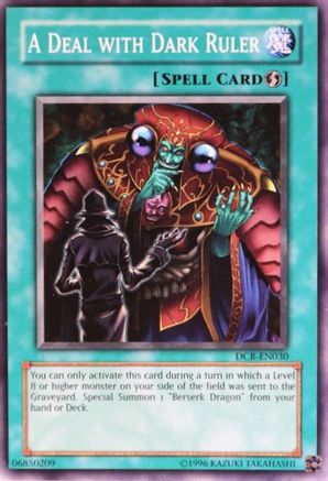 A Deal with Dark Ruler (DCR-EN030) - Dark Crisis (Worldwide English) Unlimited Dark Crisis (Worldwide English) Yugioh Single  Squirtle Squad Card Shop.
