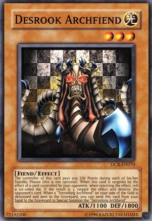 Desrook Archfiend (DCR-EN070) - Dark Crisis (Worldwide English) Unlimited Dark Crisis (Worldwide English) Yugioh Single  Squirtle Squad Card Shop.