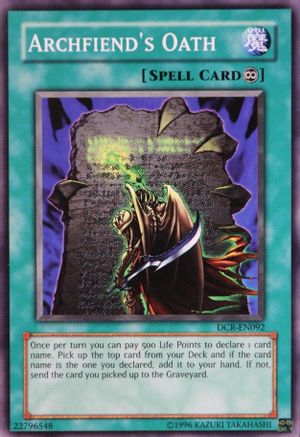 Archfiend's Oath (DCR-EN092) - Dark Crisis (Worldwide English) Unlimited Dark Crisis (Worldwide English) Yugioh Single  Squirtle Squad Card Shop.
