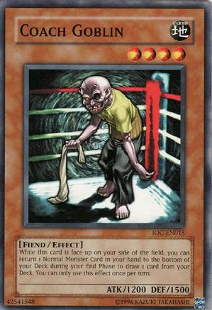 Coach Goblin (IOC-EN015) - Invasion of Chaos (Worldwide English) Unlimited Invasion of Chaos (Worldwide English) Yugioh Single  Squirtle Squad Card Shop.