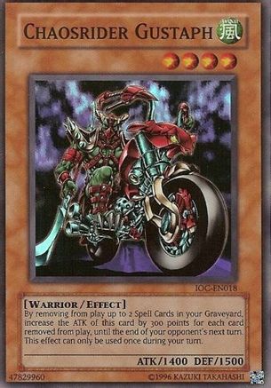 Chaosrider Gustaph (IOC-EN018) - Invasion of Chaos (Worldwide English) Unlimited Invasion of Chaos (Worldwide English) Yugioh Single  Squirtle Squad Card Shop.