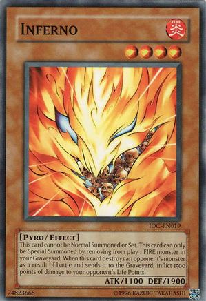 Inferno (IOC-EN019) - Invasion of Chaos (Worldwide English) Unlimited Invasion of Chaos (Worldwide English) Yugioh Single  Squirtle Squad Card Shop.