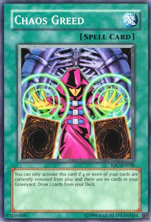 Chaos Greed (IOC-EN038) - Invasion of Chaos (Worldwide English) Unlimited Invasion of Chaos (Worldwide English) Yugioh Single  Squirtle Squad Card Shop.