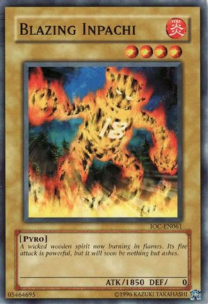 Blazing Inpachi (IOC-EN061) - Invasion of Chaos (Worldwide English) Unlimited Invasion of Chaos (Worldwide English) Yugioh Single  Squirtle Squad Card Shop.