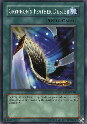Gryphon's Feather Duster (IOC-EN091) - Invasion of Chaos (Worldwide English) Unlimited Invasion of Chaos (Worldwide English) Yugioh Single  Squirtle Squad Card Shop.