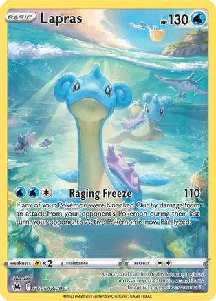 Lapras GG05  - Holofoil SWSH Crown Zenith Galarian Gallery - Ultra Rare SWSH: Crown Zenith: Galarian Gallery Pokemon Single  Squirtle Squad Card Shop.