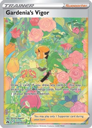 Gardenia's Vigor GG61/GG70 – Crown Zenith Galarian Gallery – Ultra Rare Trainer Card