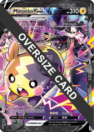 Morpeko V-Union (SWSH287-290) SWSH290  - Holofoil Jumbo Cards - Promo Jumbo Cards Pokemon Single  Squirtle Squad Card Shop.