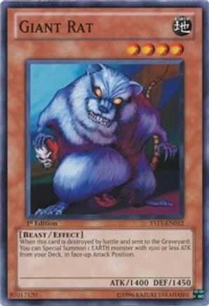 Giant Rat (YS11-EN012) - Starter Deck: Dawn of the Xyz 1st Edition Starter Deck: Dawn of the Xyz Yugioh Single  Squirtle Squad Card Shop.