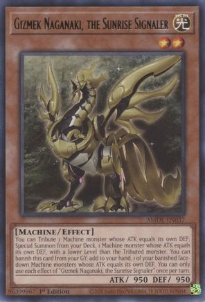 Gizmek Naganaki, the Sunrise Signaler (AMDE-EN037) - Amazing Defenders 1st Edition Amazing Defenders Yugioh Single  Squirtle Squad Card Shop.