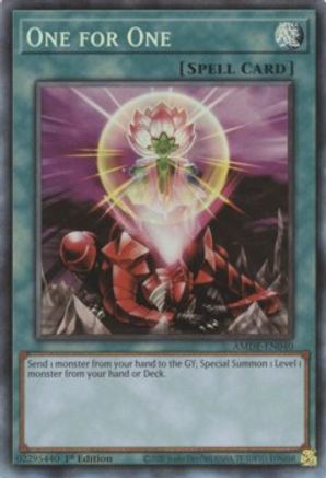 One for One (CR) (AMDE-EN040) - Amazing Defenders 1st Edition Amazing Defenders Yugioh Single  Squirtle Squad Card Shop.